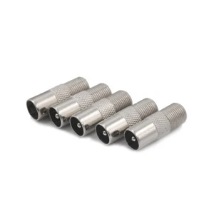 10Pcs F Type Female To TV Aerial RF Coaxial Male Connector Adapter Plug H.dr`YB - Zdjęcie 1 z 7