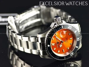NEW Chase Durer By Invicta Men's 40mm Diver Quartz Orange Dial SS Watch - Picture 1 of 9