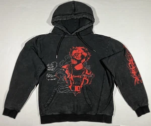 Corpse Husband Hoodie Miss You I Am Corpse Anime Acid Washed Grau Herren Größe M - Bild 1 von 16