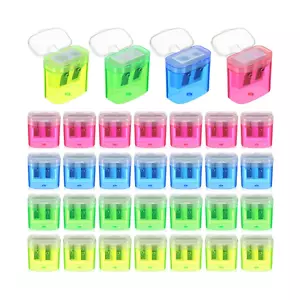 Lincia 500 Pcs Colored Pencil Sharpeners for Kids Bulk Manual Dual Holes Port... - Picture 1 of 7