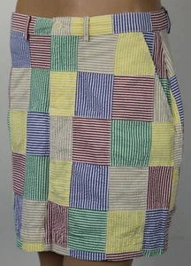 Polo Ralph Lauren Multi Colored Seersucker Patchwork Skirt NWT - Picture 1 of 1