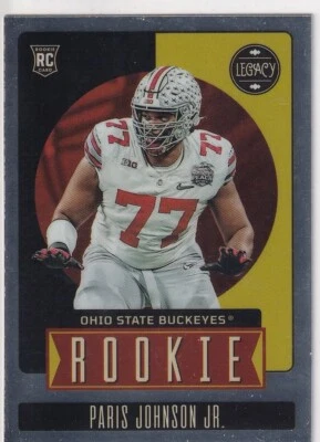 2023 Panini Legacy #177 Paris Johnson Jr. Premium Edition Silver rc - Image 1 of 2