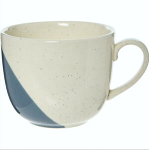 V . Ceramics White & Blue Mug