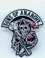 Sons of Anarchy Skull Biker Jacket Iron on Sew on Embroidered Patch