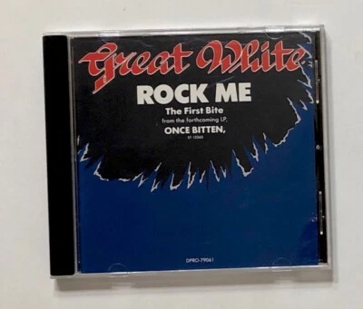 GREAT WHITE CD ROCK ME & FACE THE DAY PROMOTIONAL COPY HTF CAPITAL RECORDS 1987 - Image 1 of 3