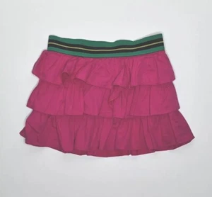 RALPH LAUREN Girls Tiered Ruffle Skirt Bottom In Pink - BluePony Woven Size 5 - Picture 1 of 8