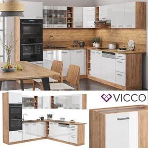 Cucina modulare blocco cucina angolare ad incasso cucina R-Line bianco Vicco - Foto 1 di 7
