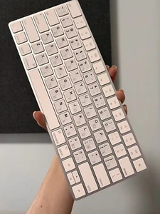 Apple II Generation Wireless Keyboard With Cyrillic Stickers - Picture 1 of 2