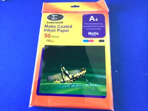 Sumvision Matte Coated Inkjet Paper. 50 sheets A4 - Photo 1/4