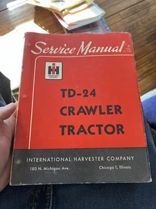International Harvester TD-24 Crawler Dozer Tractor Service Manual - Picture 1 of 3
