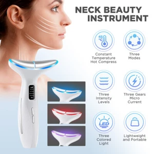 Anti Wrinkle Neck Face Lifting Massager Skin Tighten Wrinkle Removal Device - Picture 1 of 19