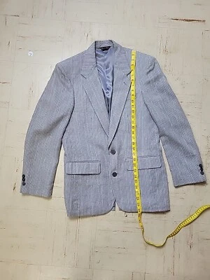 Abrigo deportivo Hill & Archer de lino para hombre chaqueta gris 38R Blazer Foto 1 de 4