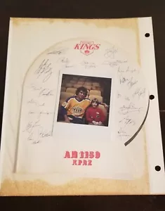 VINTAGE LOS ANGELES KINGS AM1150 KPRZ AUTOGRAPHED BOARD - Picture 1 of 12