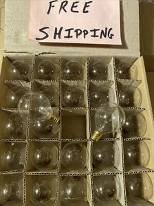 G40 Light Bulb -5 Watts Lot Of 💥25💥 FAST FREE SHIPPING  - Picture 1 of 6