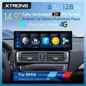 14.9" Android 14 8+128GB 4G Car Screen GPS For BMW 1er F20 F21 2er F22 F23 NBT - Picture 1 of 17