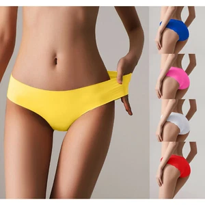 Womens Ice Silk G-Strings Seamless Panties Yoga Briefs Thongs Lingerie Underwear - Picture 1 of 20