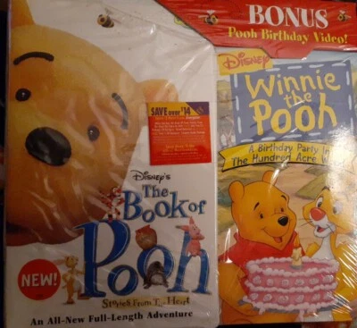 The Book of Pooh Stories from the Heart (VHS, 2001) SEALED Pooh Birthday VHS IGS - Image 1 of 3