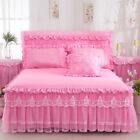 1 Piece Lace Bed Skirt with Pillowcases bedding set Princess bedding Bedspreads