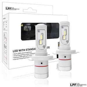 LPF 9003 H4 LED Headlight Bulbs Up to 6000K Adjustable Beam Pattern Pack of 2 - Picture 1 of 9