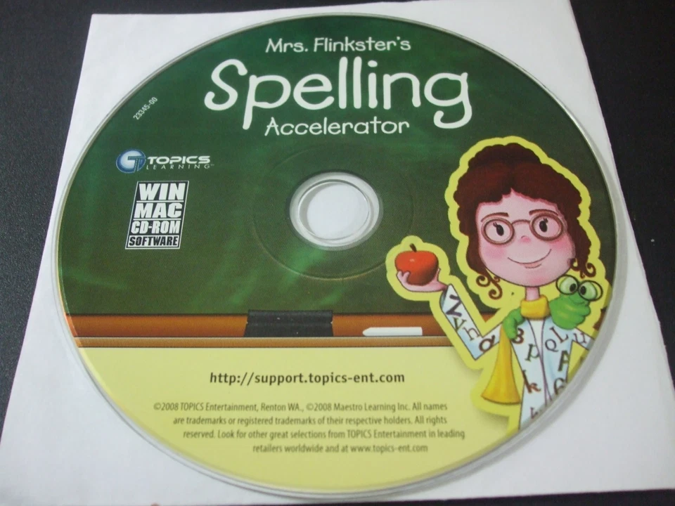Mrs. Flinkster's Spelling Accelerator (PC & MAC, 2008) - Disc Only!!! - Image 1 of 1