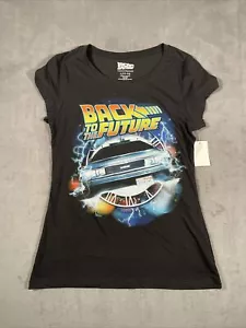 Back To The Future Shirt Womens Shirt Size L Black Movie Universal City Studios - Picture 1 of 5