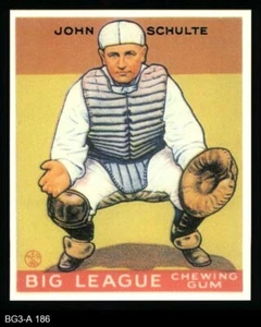 1933 Goudey Reprint #186 John Schulte Cubs 8 - NM/MT - Picture 1 of 2