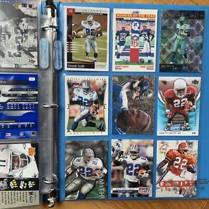 Lot of 74 Emmitt Smith Football Cards 90s-00s Cowboys HOF Topps Panini in binder - Picture 1 of 16