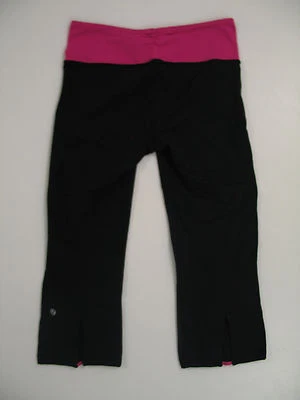 Lululemon Gather & Crow Crop - 6 - Черный / Seniorita Розовый - Изображение 1 из 4