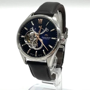 Very good Orient Star Slim Skeleton Men's Navy AT SS F7F6-UAA0 - Picture 1 of 9