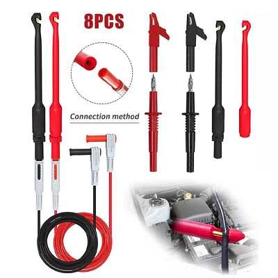 8pcs Multimeter Messgerät Prüfleitung Messleitung Prüfspitzen Kabel Set 1000V DE - Bild 1 von 4
