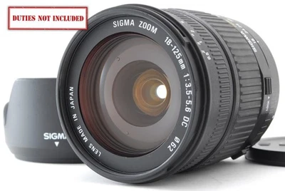 [Top MINT] Sigma AF 18-125mm f/3.5-5.6 DC Telephoto Zoom Lens For EF EOS JAPAN - Image 1 of 4