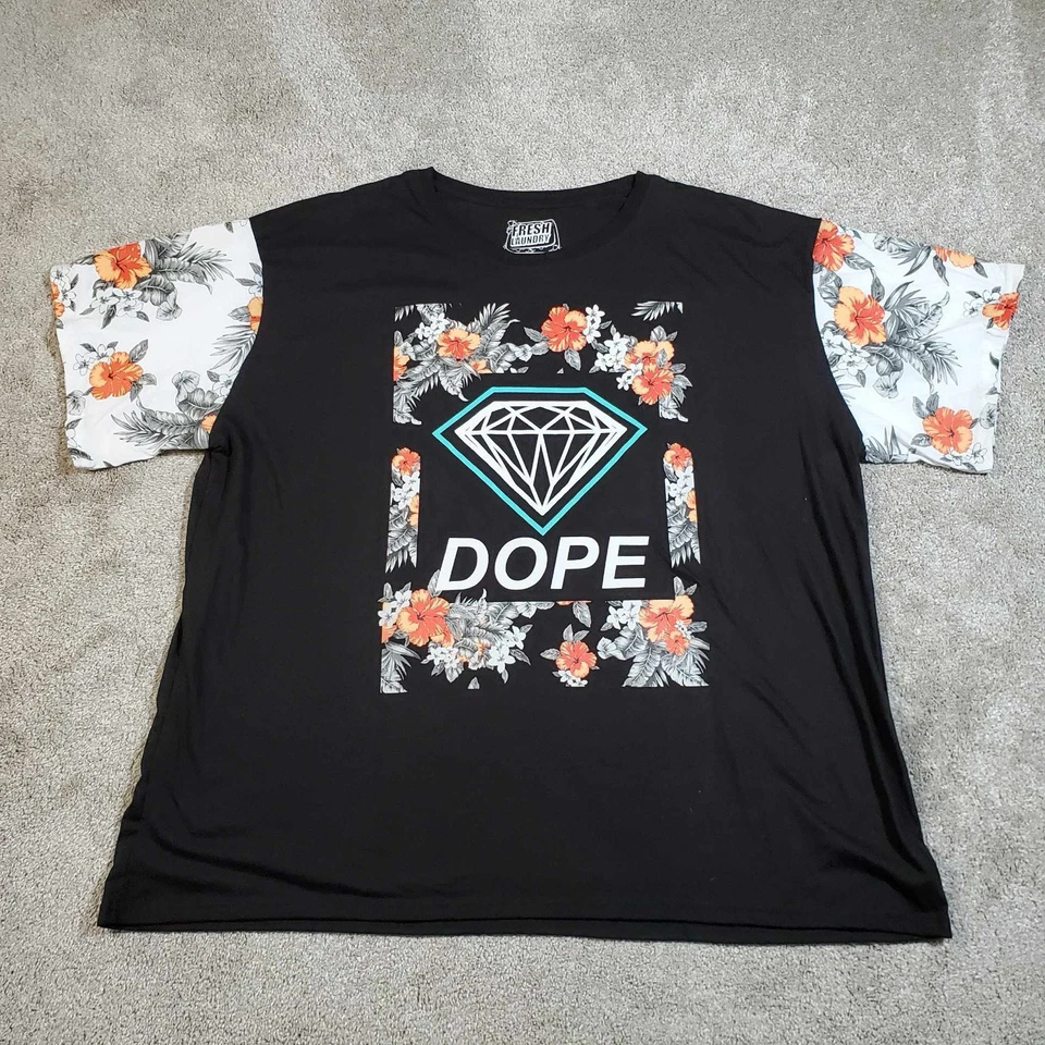 Camiseta Fresh Laundry Adulto 4XL Preta Hustler Hustle Money Diamante Masculina XXXXL - Imagem 1 de 4