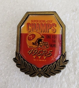 🏈🔥 NFL SAN FRANCISCO 49ERS 🏈 SUPER BOWL XXIX CHAMPS CREST PIN - KOSTENLOSER VERSAND! - Bild 1 von 5
