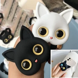 3D Cartoon Cellphone Finger Ring Stand Cat Air Sac Phone Holder - Photo 1 sur 14