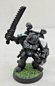 Warhammer 40k Space Marines Metal Apothecary oop black metal black templar - Imagen 1 de 3