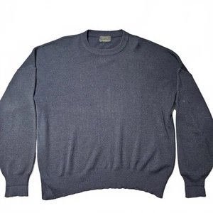 Maglione girocollo vintage Bogner XL blu navy misto lana caldo sci snowboard maglia - Foto 1 di 10