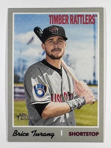 Brice Turang 2019 Topps Heritage Minor League #143 Timber Rattlers Brewers (cantidad) - Imagen 1 de 3