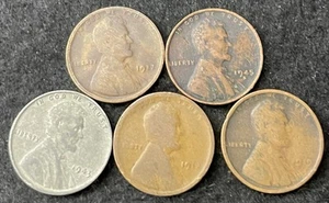 Four Coin #48 Wheat Penny Lot - Hard To Read Dates Free Shipping - Picture 1 of 2