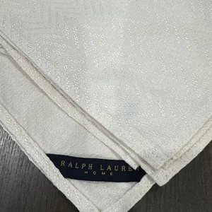 Ralph Lauren Chevron Cream Ivory Beige Woven Napkins Set Of 2 - Picture 1 of 8