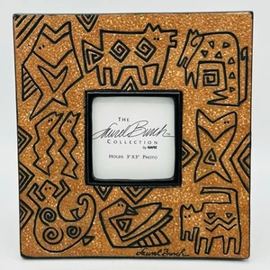 De Colección Laurel Burch Marco Cerámico Suroeste Tallado Cueva Roca Dibujos Animales - Imagen 1 de 7