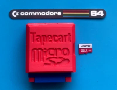 TapeCart Commodore 64  con CASE + MicroSd  con PIU DI 40 MILA  giochi - Immagine 1 di 4