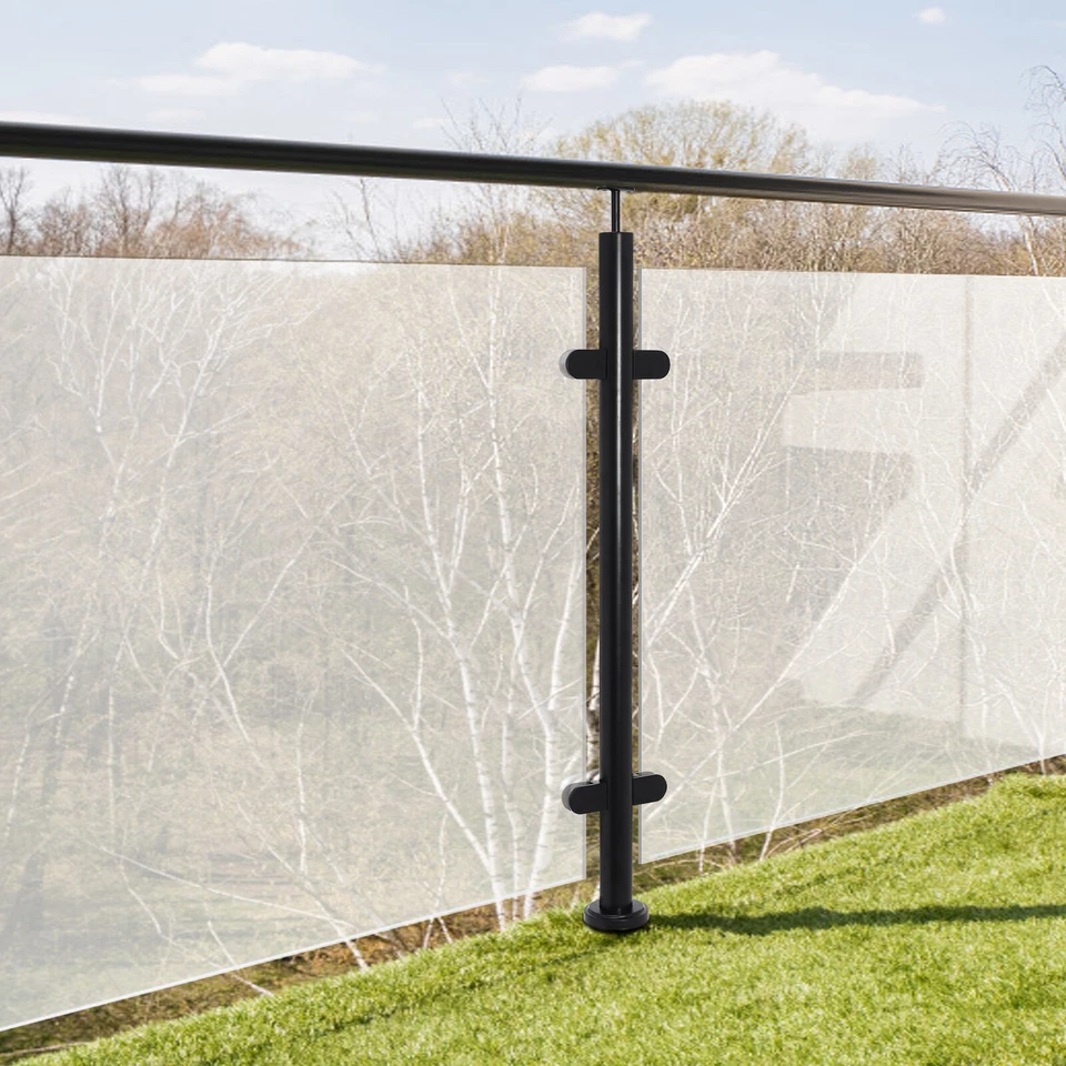 Posto médio de corrimão de vidro, poste de corrimão de aço inoxidável 304, poste de corrimão de convés - Imagem 1 de 4