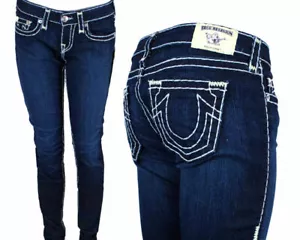 True Religion Jeans Marke Stella Super T pastellgelb dünn einsam WJC592BA4 - Bild 1 von 11