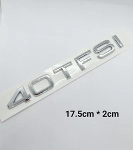 Logo Emblème 40 TFSI PourAudi coffre Chrome - Imagen 1 de 4
