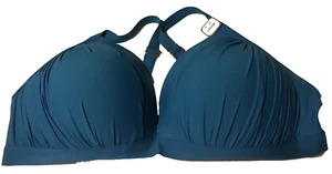 Time & Tru Women's Molded Cup Swim Top Size 2X (20W-22W) Not Underwire NWT - Picture 1 of 6