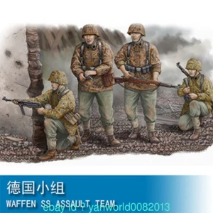 Trumpeter 00405 1/35 scale ARMED SS ASSAULT TEAM PLASTIC MODEL kit - Picture 1 of 5