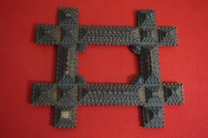Antica cornice Tramp Art arte vagabondo antique tramp art frame wanderer - Foto 1 di 5