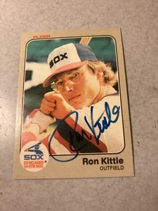 1983 Fleer Autographed Ron Kittle Rookie Card #241 Near Mint - Picture 1 of 3