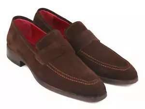 Mocasines Paul Parkman Penny de gamuza marrón para hombre (ID#10SD83) - Imagen 1 de 6