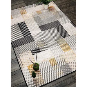Modern Striped Area Rug Washable Non-Slip Runner for Hallways & Kitchens - Picture 1 of 5